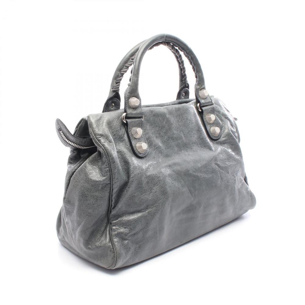 Balenciaga The Giant Midday Editors Bag Handbag Leather Green - Picture 2 of 8
